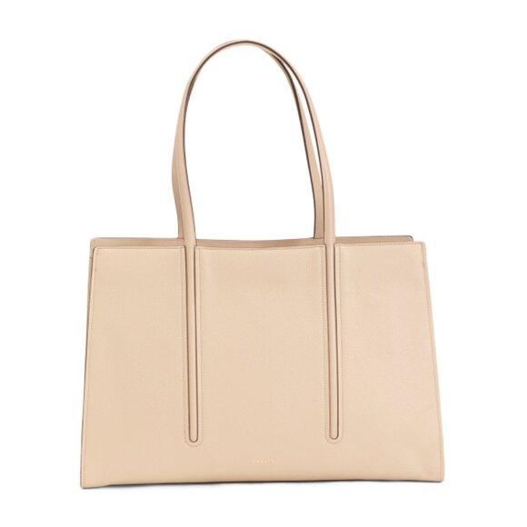 RADLEY LONDON stone Leather Portland Place Large Open Top Tote - Picture 1 of 2